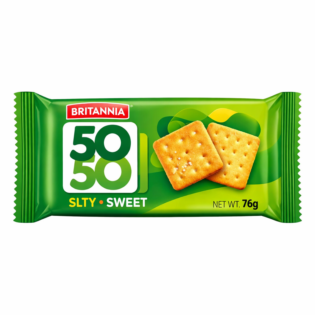 BRITANNIA 50-50 BISCUIT 76 G
