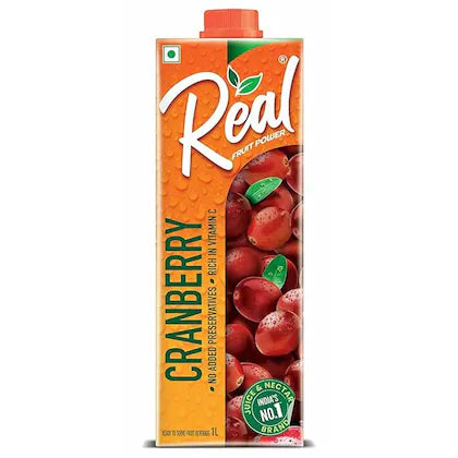 REAL CRANBERRY JUICE 1 L
