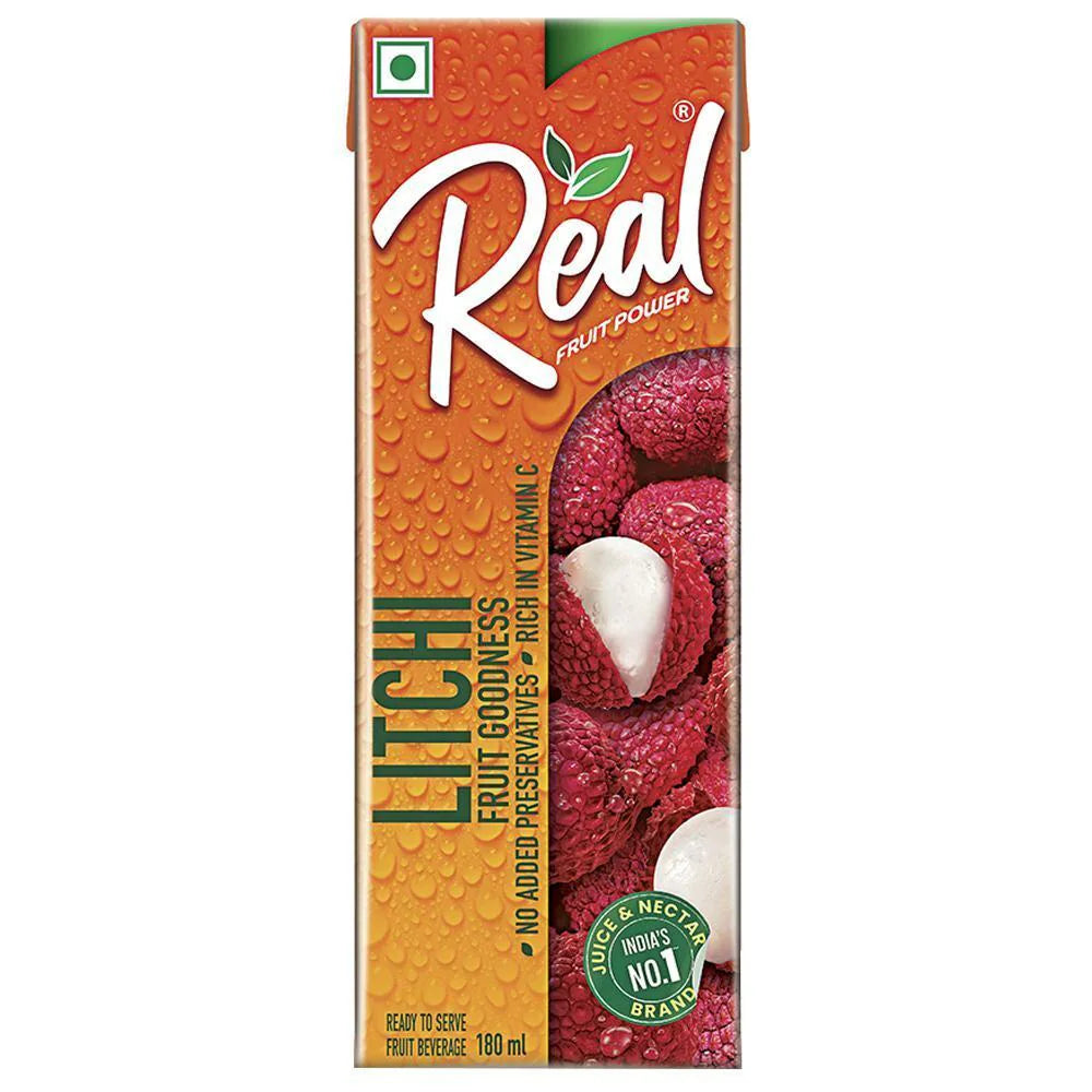 REAL LITCHI JUICE 180 ML